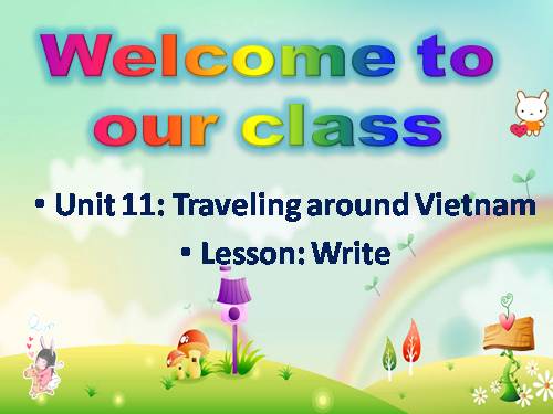 Unit 11. Traveling around Vietnam