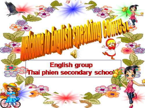 English speaking contest