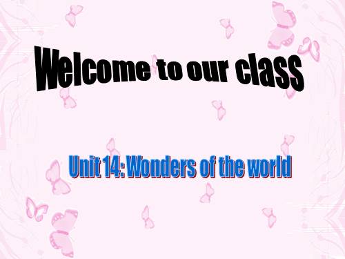 Unit 14. Wonders of the world