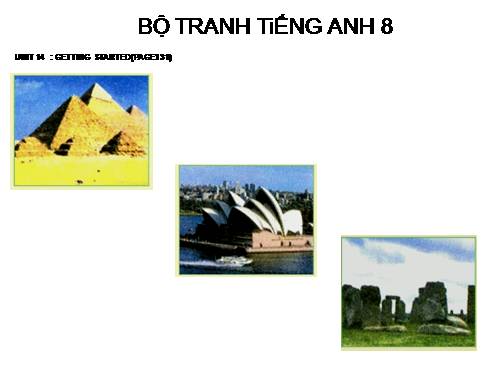 BỘ TRANH TiẾNG ANH 8 - UNIT 14