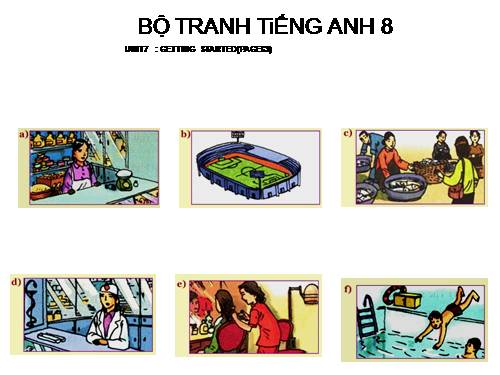 BỘ TRANH TiẾNG ANH 8 - UNIT 7