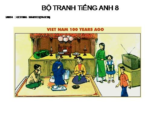 BỘ TRANH TiẾNG ANH 8 - UNIT 4