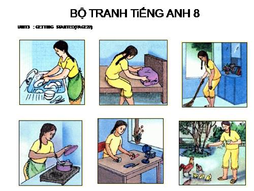 BỘ TRANH TiẾNG ANH 8 - UNIT 3