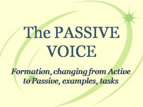 passive voice grade 8 cuc hay1