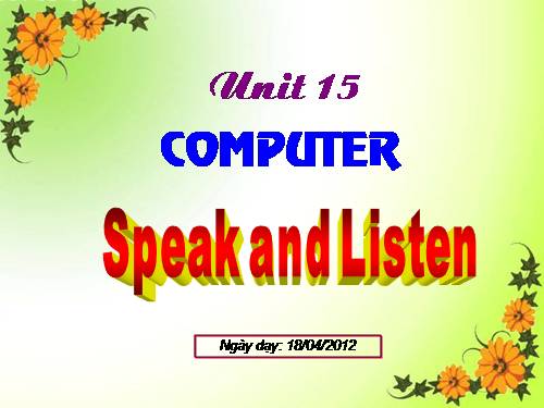 Unit 15. Computers