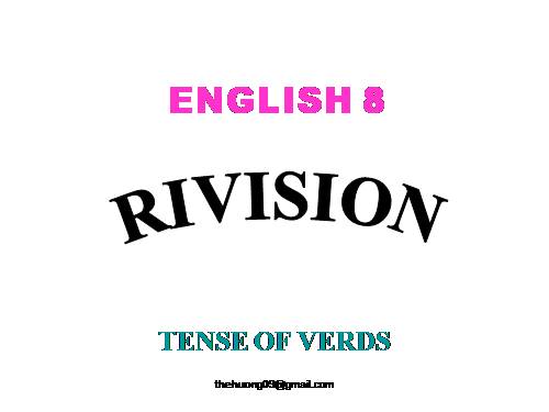 revision e8 tense of verbs