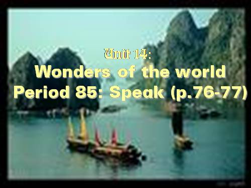 Unit 14. Wonders of the world