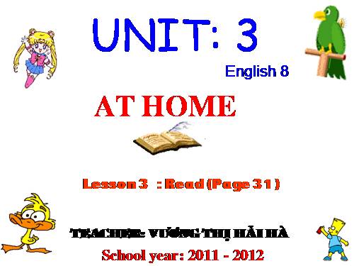 Unit 3. At home