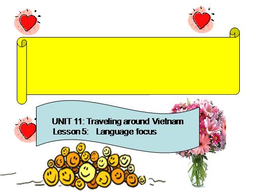 Unit 11. Traveling around Vietnam