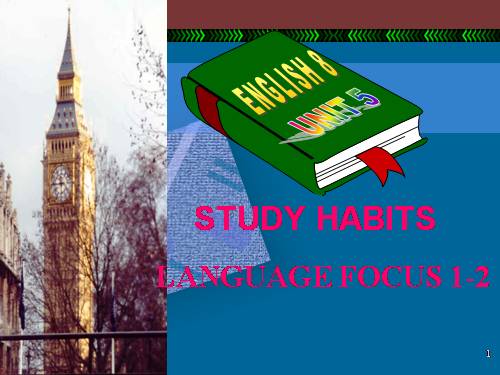 Unit 5. Study habits