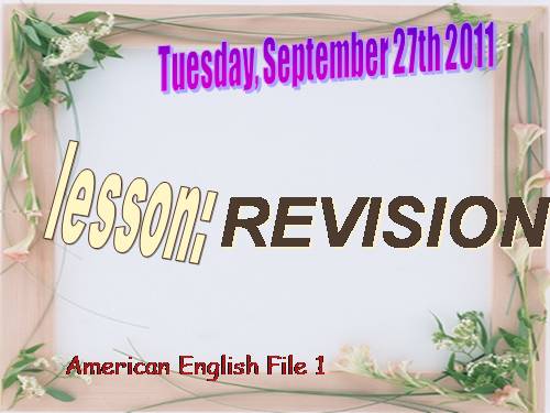 american english file 1