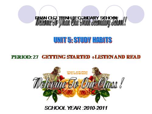 Unit 5. Study habits