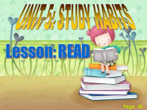 Unit 5. Study habits