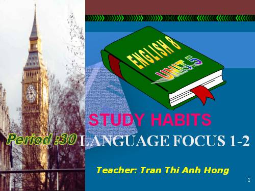 Unit 5. Study habits