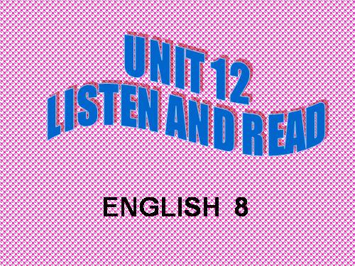 Unit 12. A vacation abroad