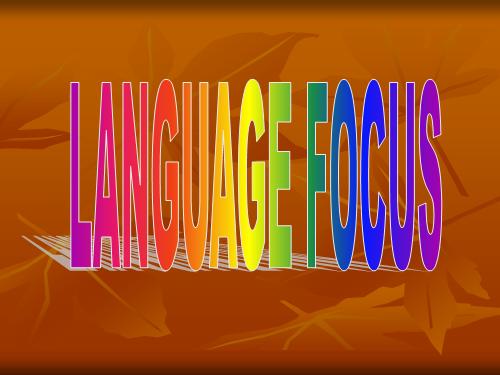 Language focus 2.luongvc