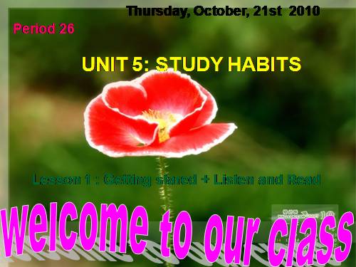 Unit 5. Study habits