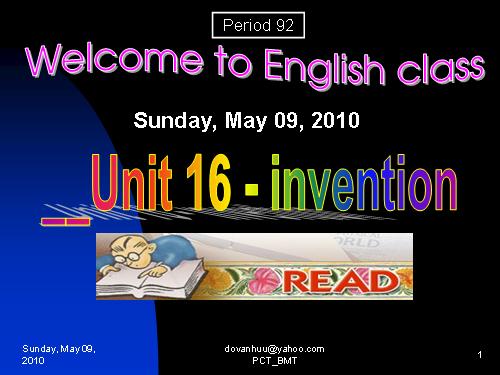 Unit 16. Inventions