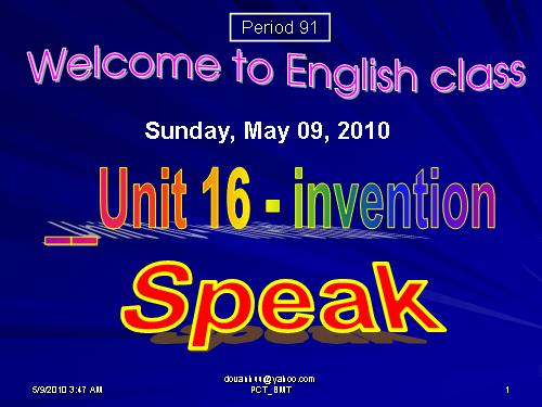 Unit 16. Inventions