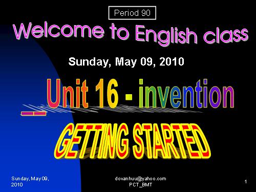 Unit 16. Inventions