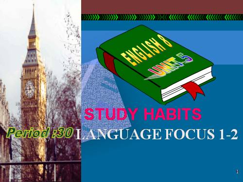 Unit 5. Study habits