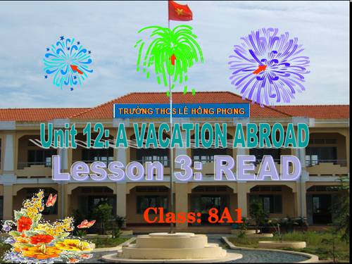 Unit 12. A vacation abroad