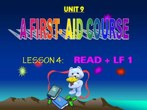 Unit 9. A first-aid course