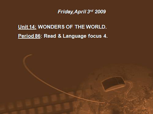 Unit 14. Wonders of the world