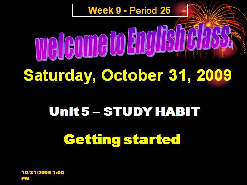 Unit 5. Study habits