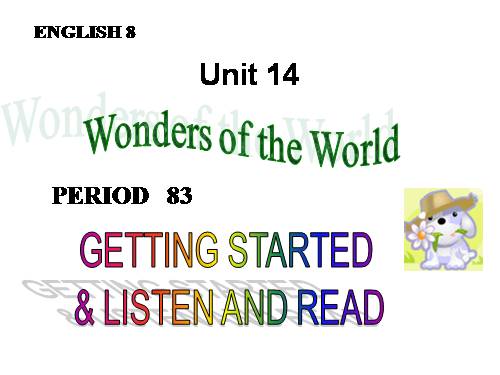 Unit 14. Wonders of the world