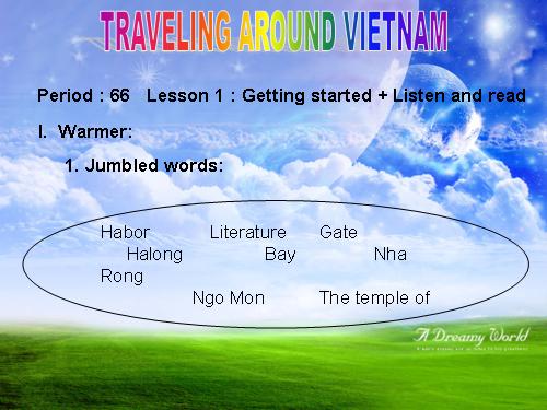 Unit 11. Traveling around Vietnam