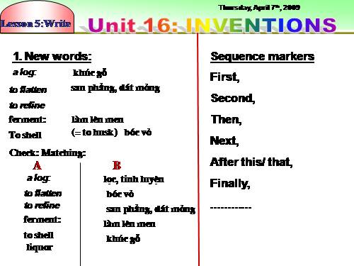 Unit 16. Inventions