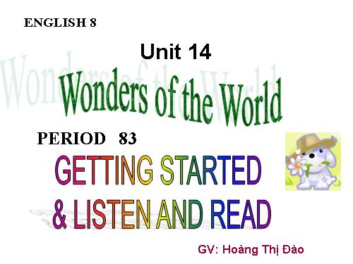 Unit 14. Wonders of the world