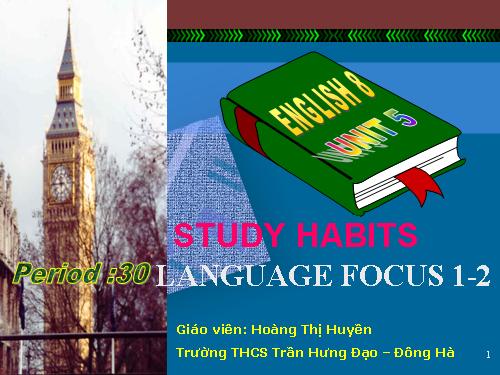 Unit 5. Study habits