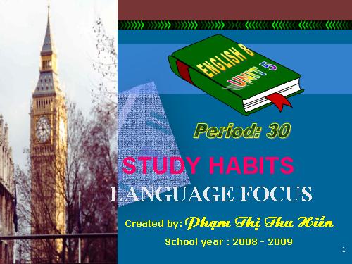 Unit 5. Study habits