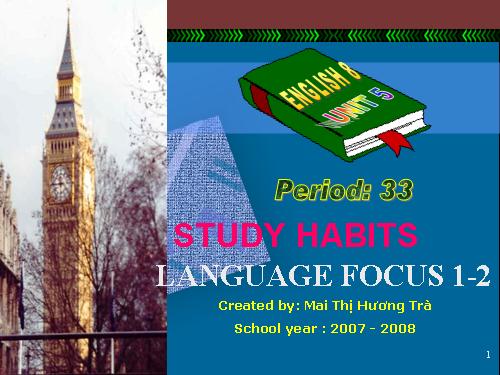 Unit 5. Study habits