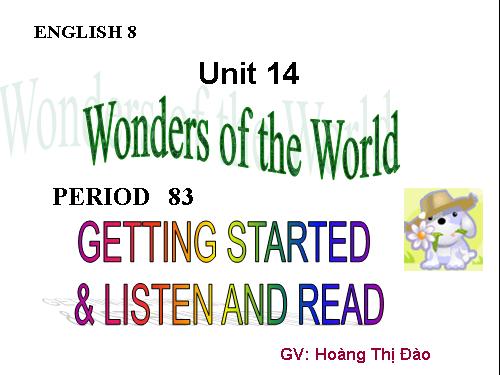 Unit 14. Wonders of the world