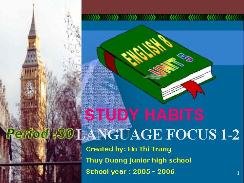 Unit 5. Study habits