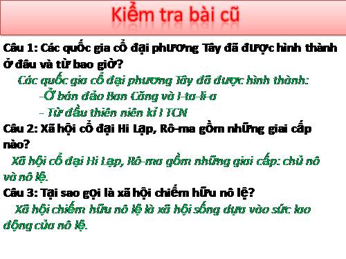 Bài 6. Văn hoá cổ đại