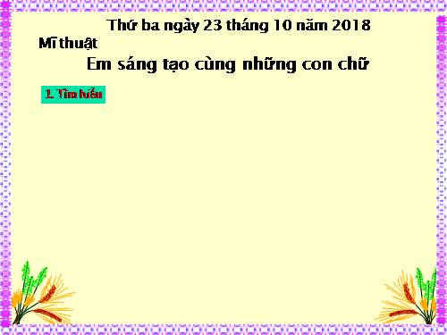 Bài 34. Đề tài tự do