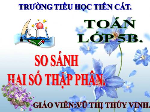 So sánh hai số thập phân