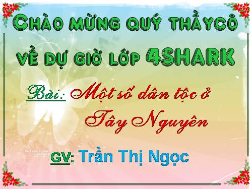 Bài 6. Một số dân tộc ở Tây Nguyên