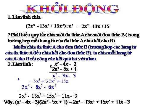 Chương I. §12. Chia đa thức một biến đã sắp xếp