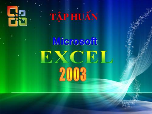 Chuyên đề Excel 2003