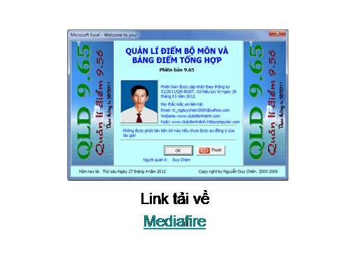 Quản lí điểm 9.65Full