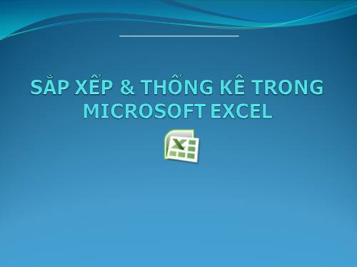 Hàm thống kê trong Excel