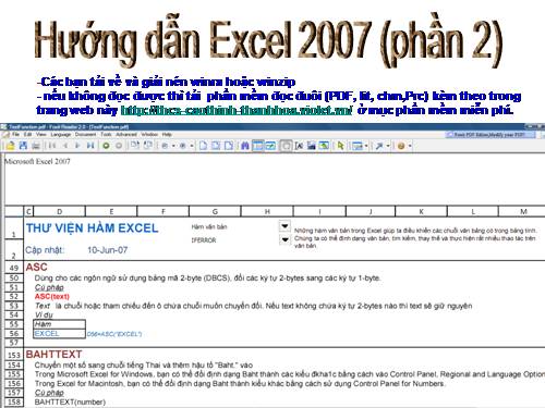 Excel 2007 phan 2.