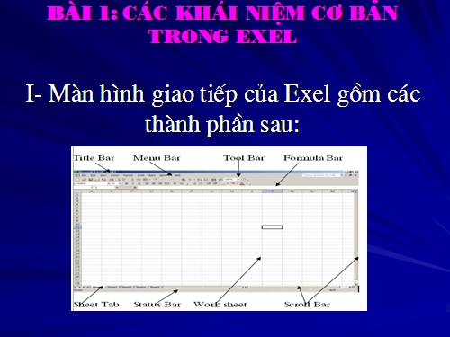 Giáo trình Microsoft  Excel