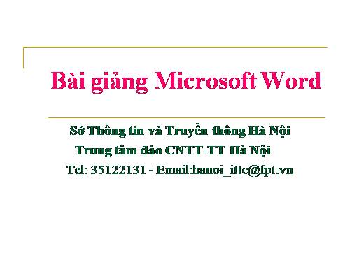 Bai giang word nang cao