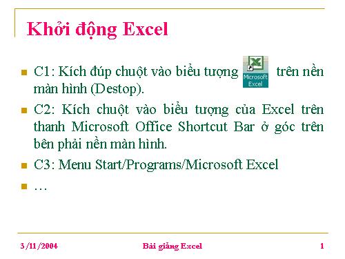 Giáo trình Excel-Tin hoc văn phong